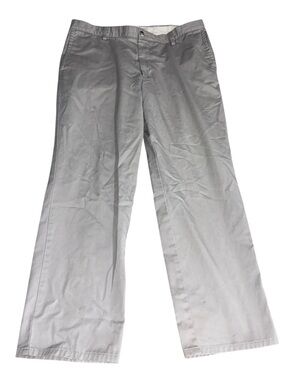 Dockers Mens Pants Straight Fit Gray Chino Casual Dress Pants 30x30